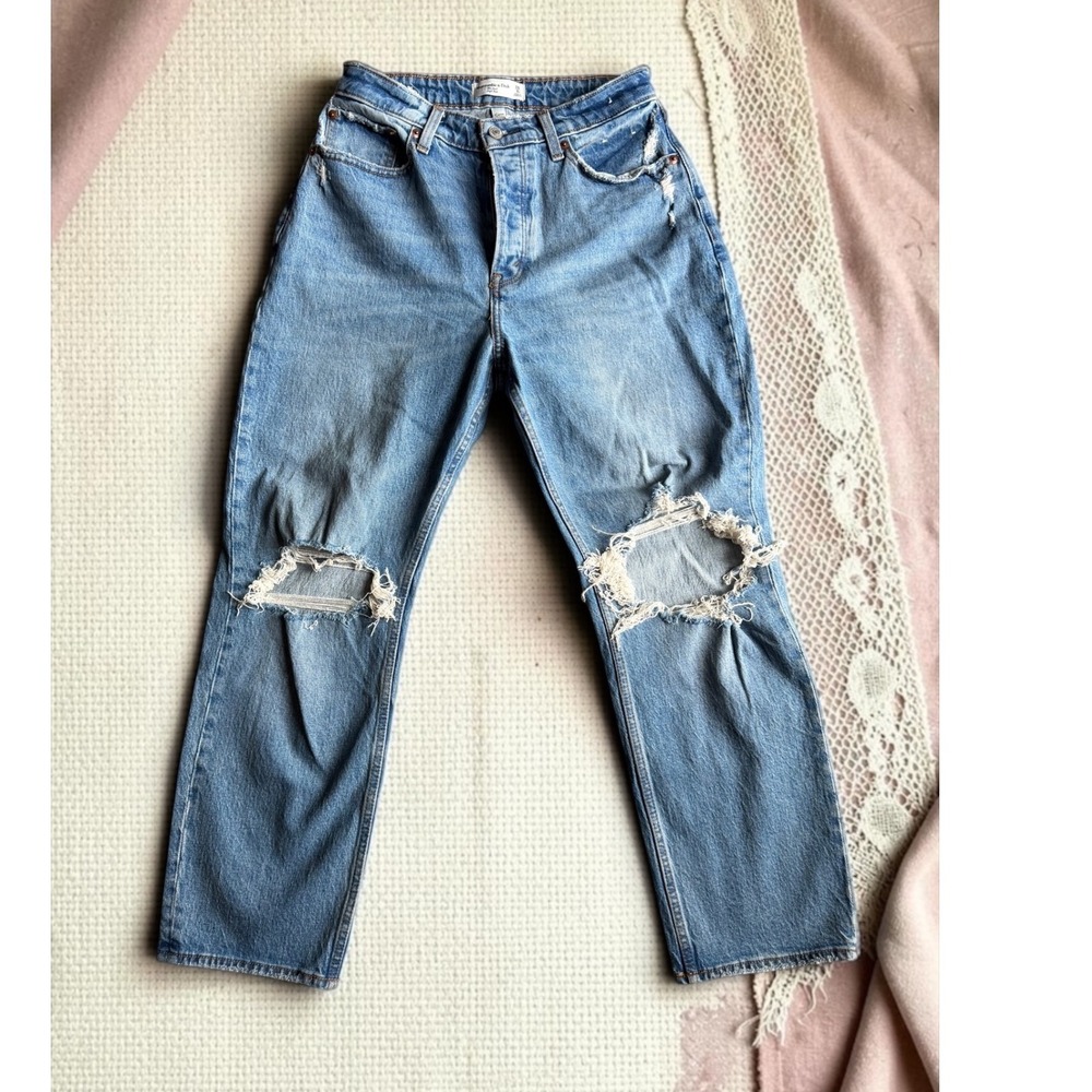 Abercrombie & Fitch - Curve Love ,The Dad High Rise Jeans - Women's Size 28 6s